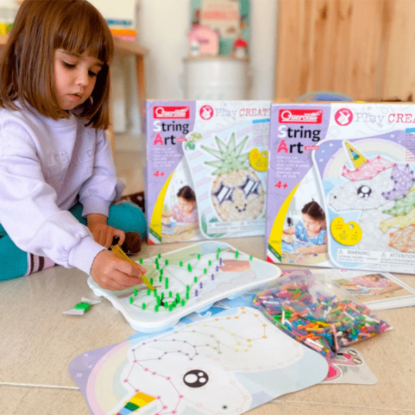Set de creație Quercetti Play Creativo String Art 8007905028414 Multicolor Pentru fetițe, 4+ photo 5