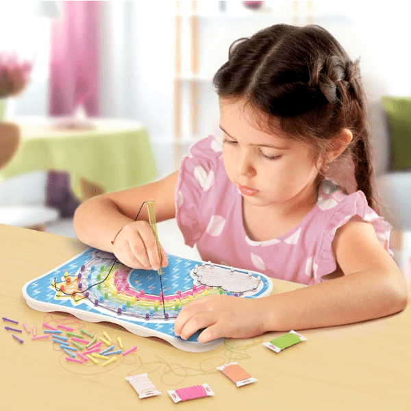 Set de creație Quercetti Play Creativo String Art 8007905028414 Multicolor Pentru fetițe, 4+ photo 6