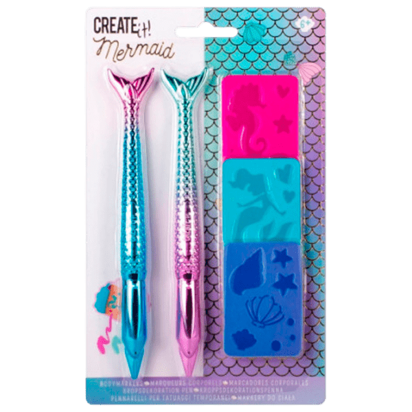 Креативный набор Create it Body Markers Mermaid 84605 Разноцветный Для девочек, 6+ photo 1