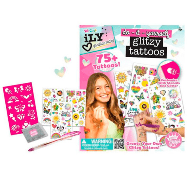 Креативный набор Wecool do-it-yourself Glitzy Tattoos 301106 Разноцветный Для девочек, 6+ photo 2