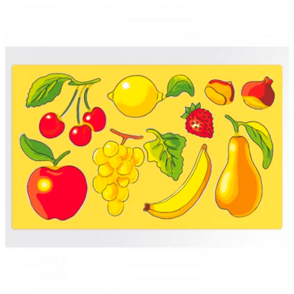 Креативный набор Quercetti Stencils Fruits & Vegetables 2612 Разноцветный Для детей, 4+ photo 4