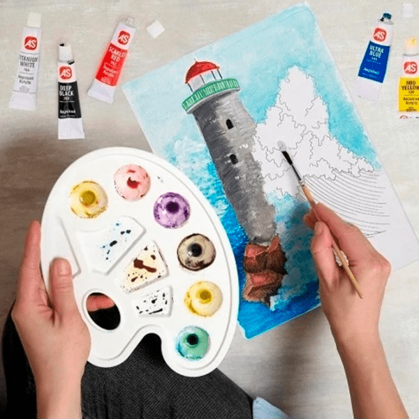 Set de creație As Kids Acrylic Peisaje 1038-11037 Multicolor Pentru copii, 7+ photo 5