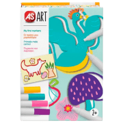 Set de creație As Kids Art My First Markers 1038-21062 Multicolor Pentru copii, 2+