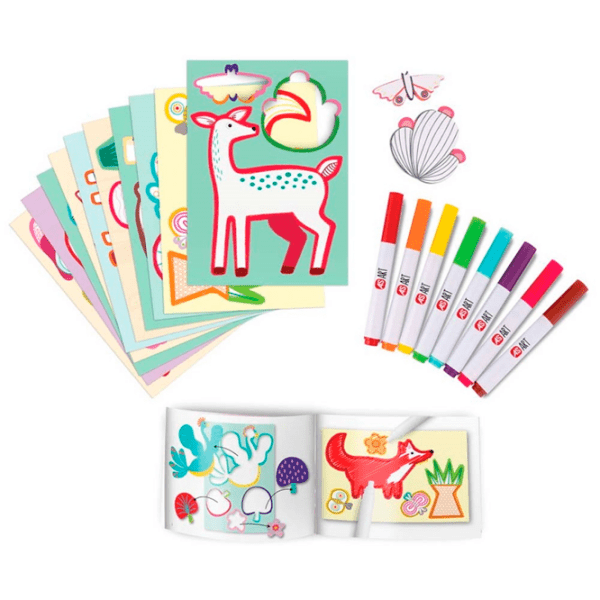 Set de creație As Kids Art My First Markers 1038-21062 Multicolor Pentru copii, 2+ photo 2