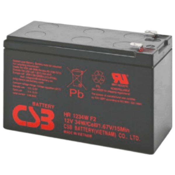 Аккумуляторная батарея для ИБП Ultra Power HR1234W 12 В 9 Ач Черный  photo 1
