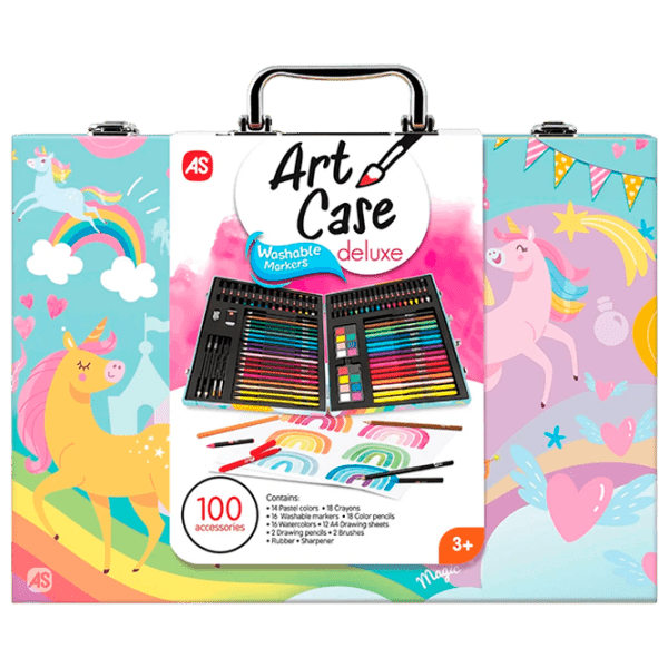 Set de creație As Kids Washable Markers Art Case Deluxe 1038-82051 Multicolor Pentru fetițe, 3+ photo 1