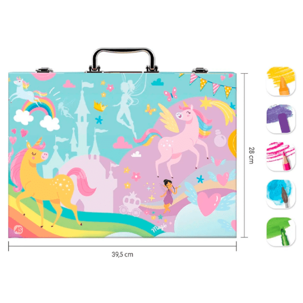 Set de creație As Kids Washable Markers Art Case Deluxe 1038-82051 Multicolor Pentru fetițe, 3+ photo 4