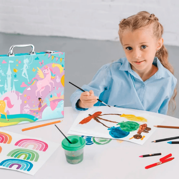 Set de creație As Kids Washable Markers Art Case Deluxe 1038-82051 Multicolor Pentru fetițe, 3+ photo 5