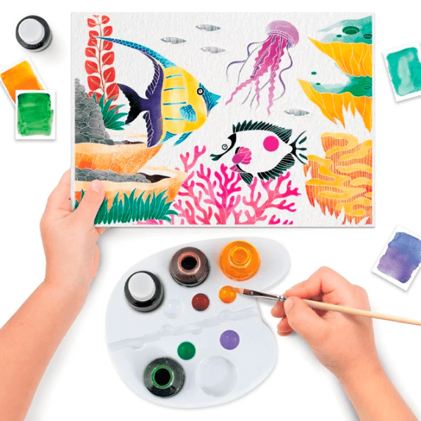 Set de creație As Kids Aquarelle Fundul Mării 1038-11024 Multicolor Pentru copii, 10+ photo 4