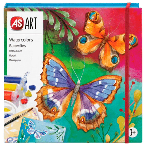 Set de creație As Kids Art Watercolors Butterflies 1038-21053 Multicolor Pentru copii, 3+ photo 1