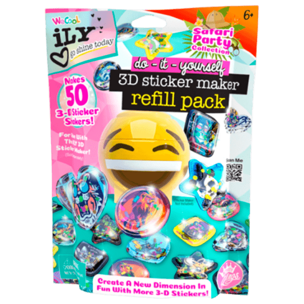 Креативный набор Wecool do-it-yourself 3D Sticker Maker Refill Pack 113093 Разноцветный Для девочек, 6+ photo 1