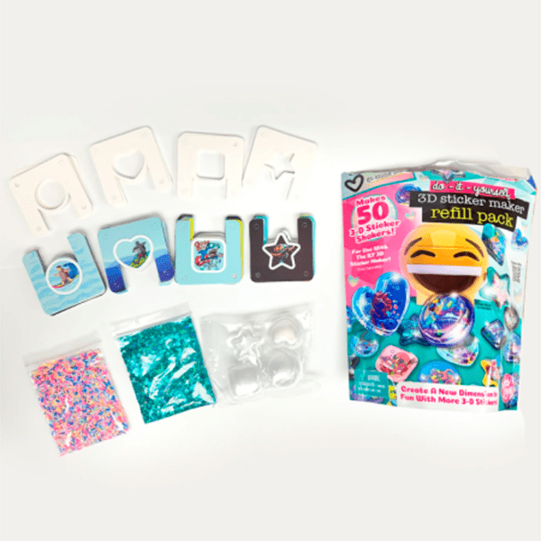 Креативный набор Wecool do-it-yourself 3D Sticker Maker Refill Pack 113093 Разноцветный Для девочек, 6+ photo 2