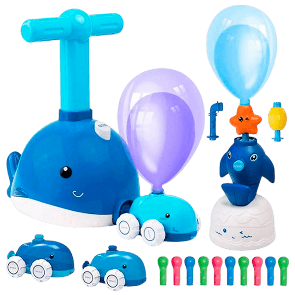 Set de creație ICOM Power Ballon Dolphin 7163050 Blue Pentru copii, 3+ photo 1