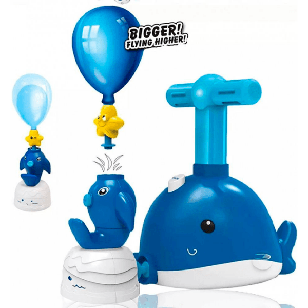 Set de creație ICOM Power Ballon Dolphin 7163050 Blue Pentru copii, 3+ photo 3