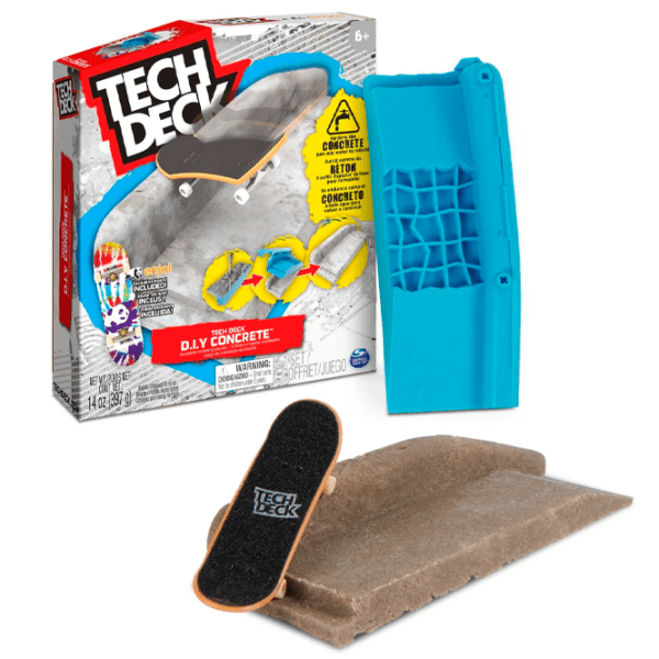 Set jucării Spin Master Tech Deck D.I.Y. Concrete 6063132 Black Pentru copii, 6+ photo 3