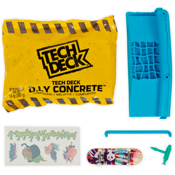 Set jucării Spin Master Tech Deck D.I.Y. Concrete 6063132 Black Pentru copii, 6+ photo 6