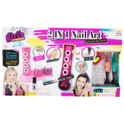 Set de creație ICOM Girl's Creator 2 in 1 Nail Art 7144401 Pink Pentru fetițe, 5+