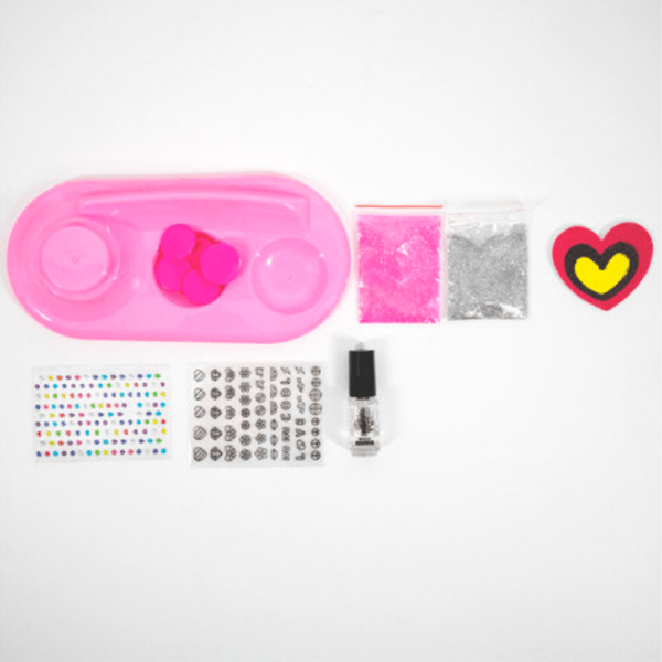 Set de creație ICOM Girl's Creator 2 in 1 Nail Art 7144401 Pink Pentru fetițe, 5+ photo 2