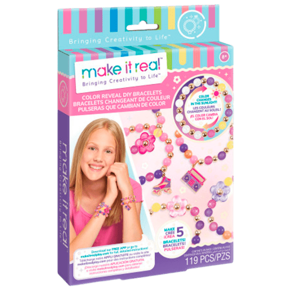 Креативный набор Make It Real Color Reveal DIY Bracelets 1217M Разноцветный Для девочек, 8+ photo 1