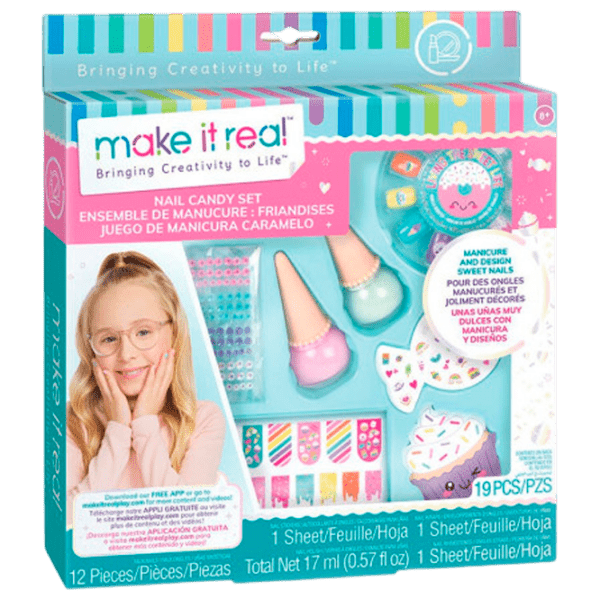 Креативный набор Make It Real Manicure and Design Sweet Nails Nail Candy Set 2328M Разноцветный Для девочек, 8+ photo 1