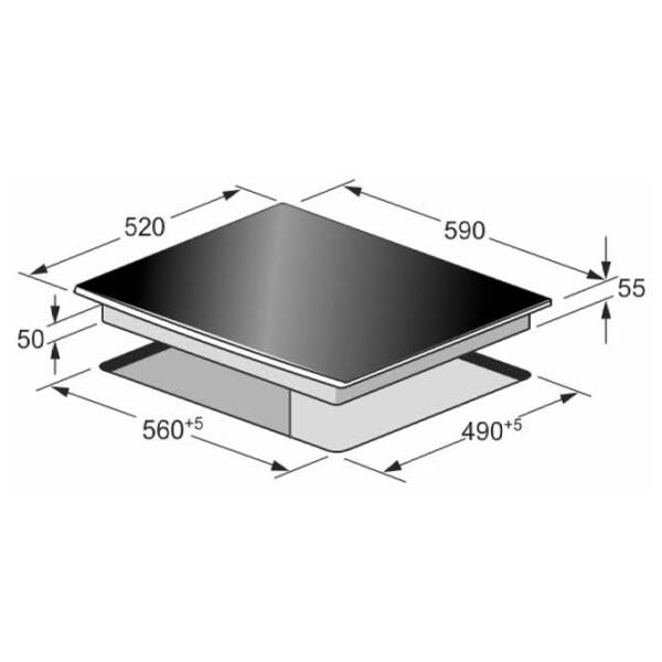 Plită încorporabilă electrică Kaiser KCT 6715 F W White Vitroceramică, 6500 W, Hi-light photo 5