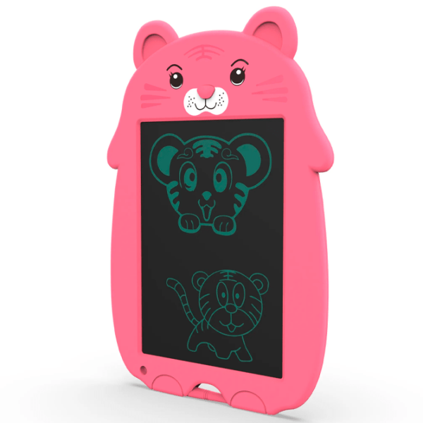 Tabletă grafică Helmet Kids Color Painting Board Tiger WT-0901 Pink Pentru copii, 2+ photo 2
