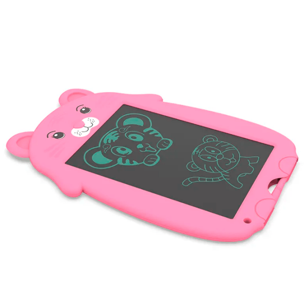Tabletă grafică Helmet Kids Color Painting Board Tiger WT-0901 Pink Pentru copii, 2+ photo 3