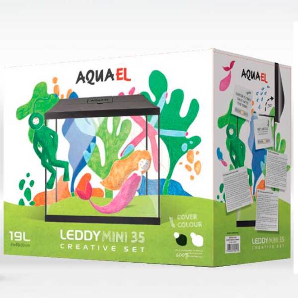 Acvariu Aquael LEDDY MINI 35 Black 19 l photo 2