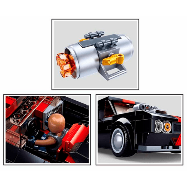 Конструктор Sluban Street Racer Черный Количество деталей 328, 6+ photo 4