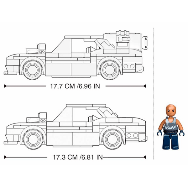 Конструктор Sluban Street Racer Черный Количество деталей 328, 6+ photo 5