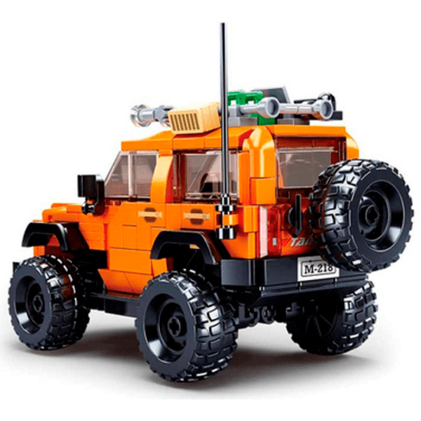 Конструктор Sluban American Jeep Bronx Оранжевый Количество деталей 302, 8+ photo 3