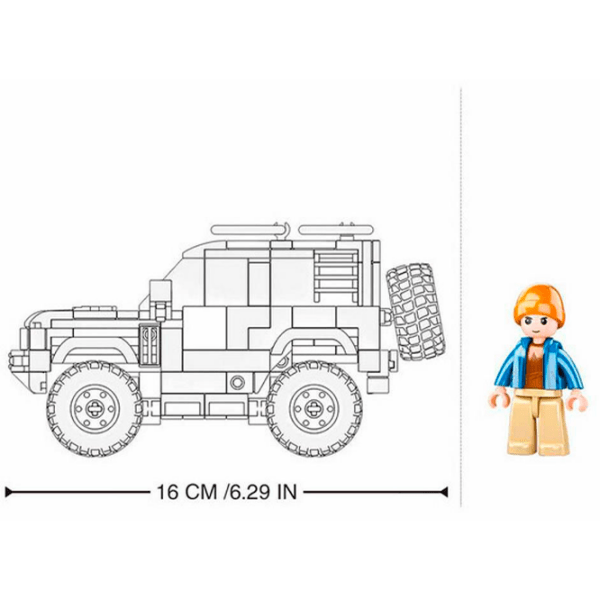 Конструктор Sluban SUV Attacker Хаки Количество деталей 317, 8+ photo 2