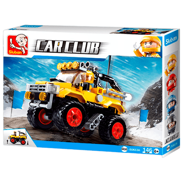 Constructor Sluban SUV Yellow Numărul de piese 146 , 6+ photo 1