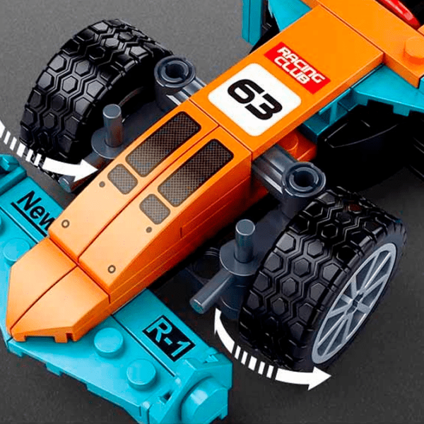 Constructor Sluban Car 1:24 Multicolor Numărul de piese 222, 6+ photo 3