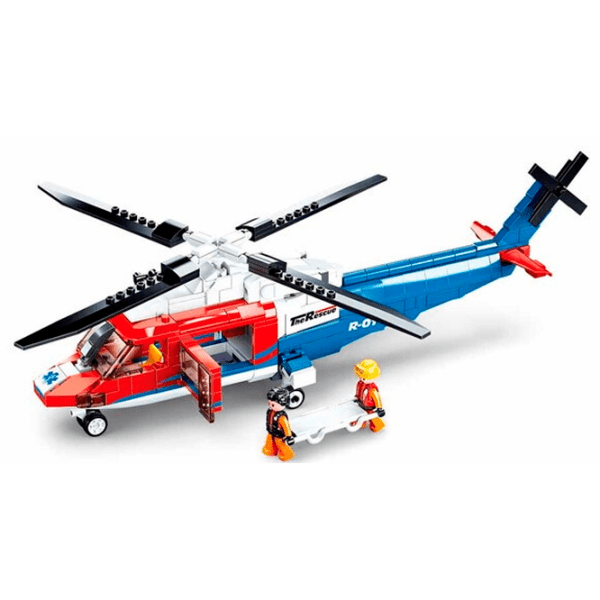 Constructor Sluban Rescue Helicopter Multicolor Numărul de piese 402, 6+ photo 3