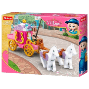 Constructor Sluban Carriage Multicolor Numărul de piese 139, 6+