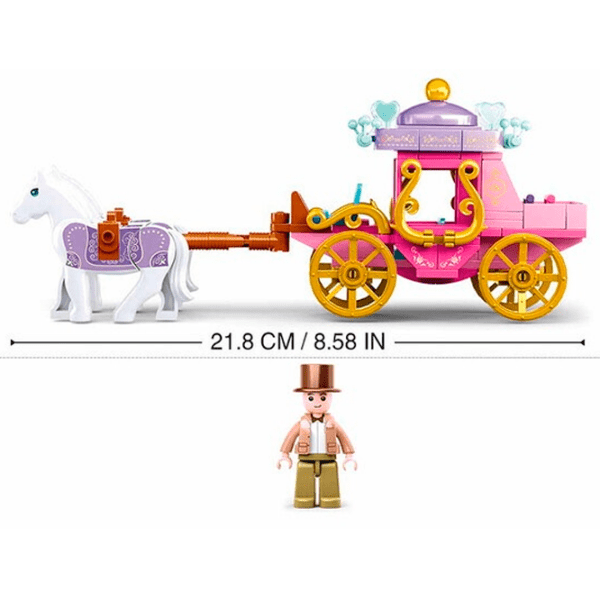 Constructor Sluban Carriage Multicolor Numărul de piese 139, 6+ photo 5