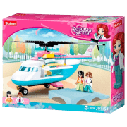 Constructor Sluban Helicopter Pink Numărul de piese 163, 6+