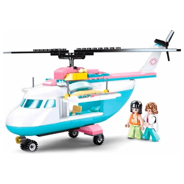 Constructor Sluban Helicopter Pink Numărul de piese 163, 6+ photo 2
