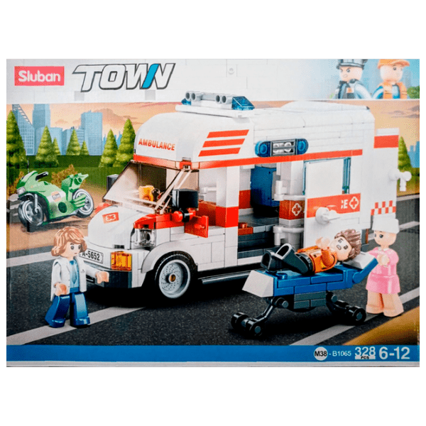Constructor Sluban Ambulance Multicolor Numărul de piese 328, 6+ photo 1