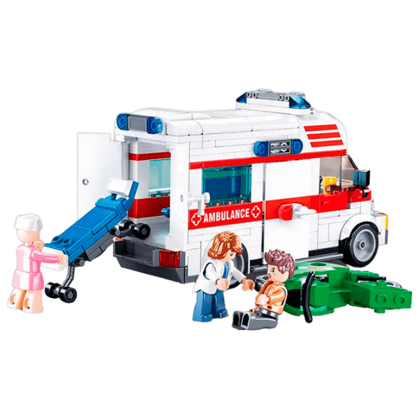 Constructor Sluban Ambulance Multicolor Numărul de piese 328, 6+ photo 2