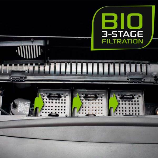 Acvariu Aquael Set Brillux Bio 60 Rectangular Black 90 l photo 2