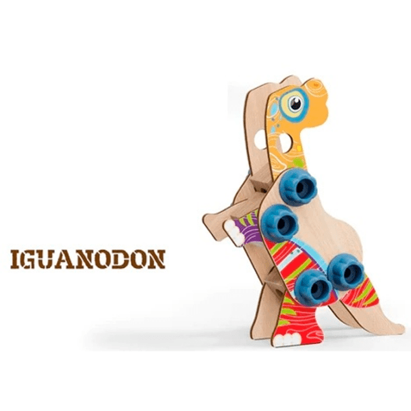 Constructor Quercetti Wood Dino Multicolor Numărul de piese 24, 3+ photo 7