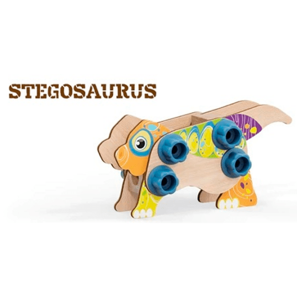 Constructor Quercetti Wood Dino Multicolor Numărul de piese 24, 3+ photo 9