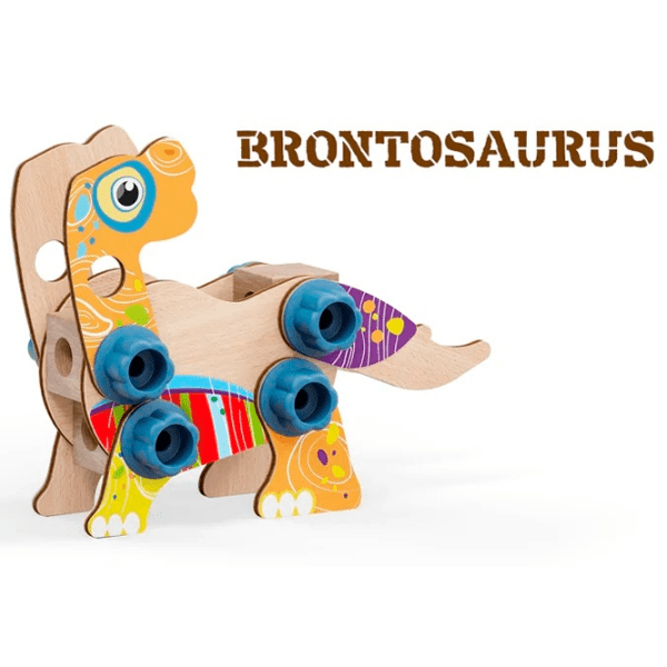Constructor Quercetti Wood Dino Multicolor Numărul de piese 24, 3+ photo 10