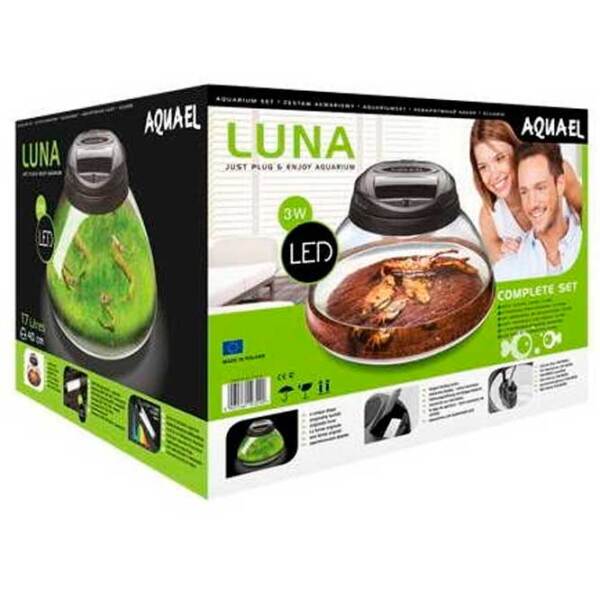 Acvariu Aquael Luna Black LT Black 17 l photo 3