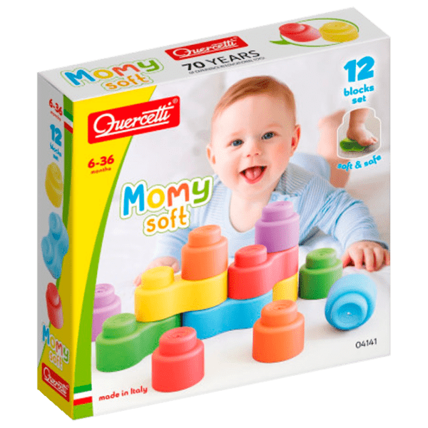 Constructor Quercetti Momy Soft Multicolor Numărul de piese 12, 0.5+ photo 1