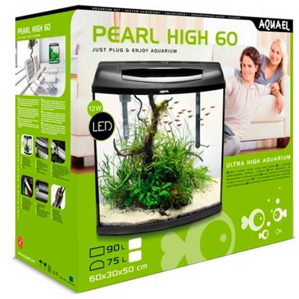 Аквариум Aquael Set Pearl High 40 Rectangular Черный 40 л photo 3