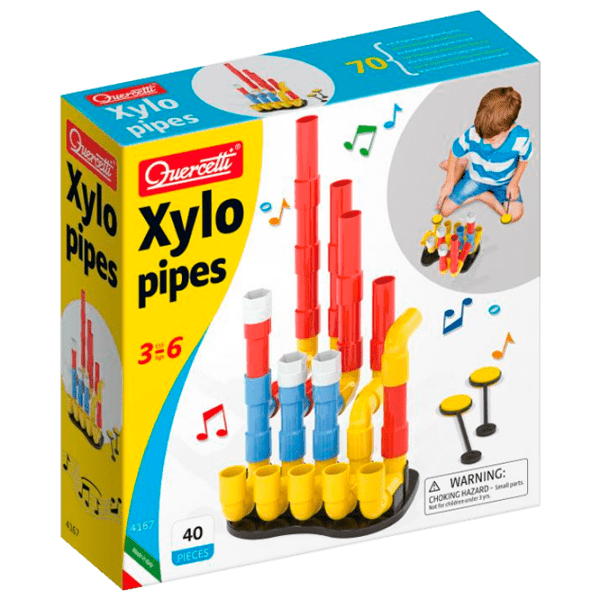 Constructor Quercetti Xylopipes Multicolor Numărul de piese 40, 3+ photo 1