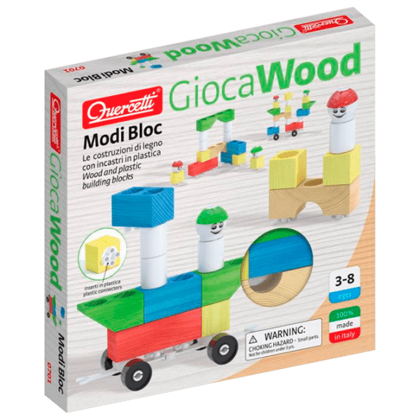 Constructor Quercetti Modi Bloc Multicolor Numărul de piese 18, 3+ photo 1
